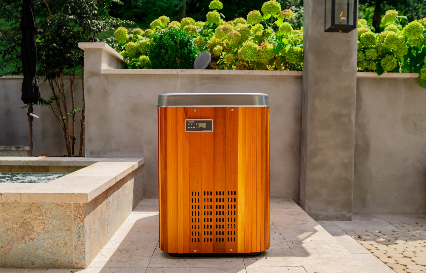 Icepod Plus - Coldtub Store # The Icepod Plus is our most popular 1 person model, fitting any size individual for any type of plunge experience. Whether you are 7ft tall or are looking to dunk your head/fully submerge, the Icepod Plus is right for you. This model has a tapered seat which allows for full submersion without the helpless floating feeling that a true lay down style plunge can create. Temperature ranges from 35-104º.