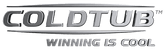 The image displays the COLDTUB logo with the slogan "WINNING IS COOL" beneath it in metallic, stylized lettering.