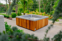Icebox - Coldtub Store # The Icebox is our 5-7 person model. This is great for allowing multiple people to recover at once. The square design is perfect for modern aesthetics. Temperature ranges from 35-104°. 