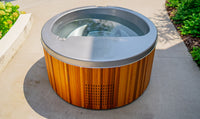 Polarpool® - Coldtub Store # The Polarpool® is our 2-5 person model that has a built in breath deck for breathing prior to plunging. Temperature ranges from 35-104°. 